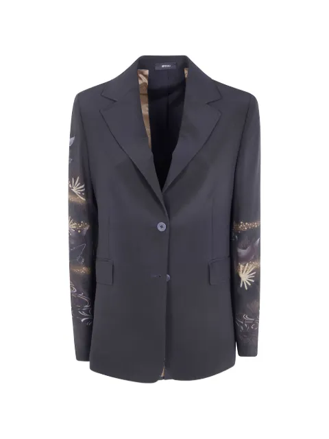 IBRIGU floral-print silk blazer