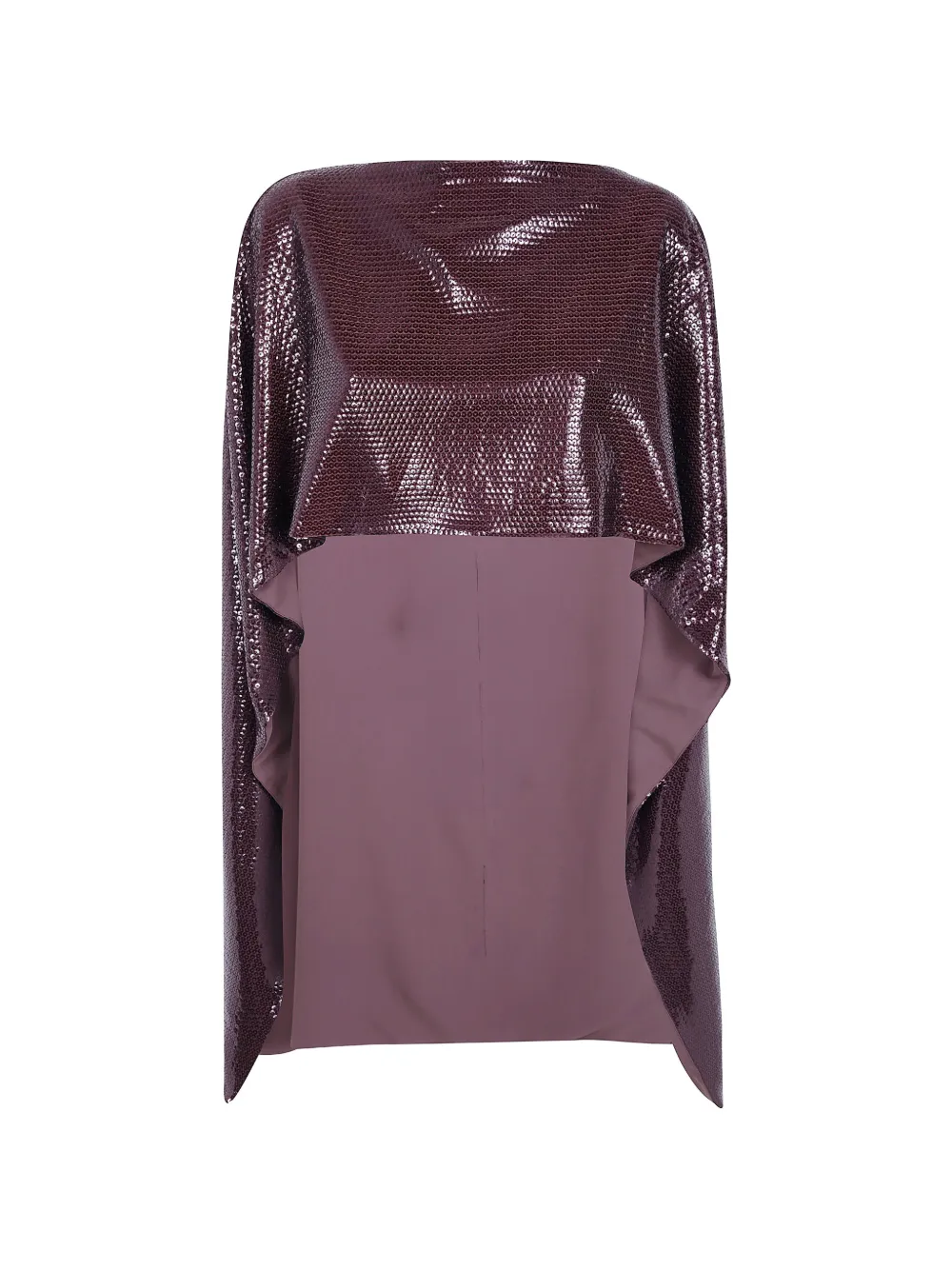 Alberta Ferretti sequin-embellished tie-fastening cape - Violett
