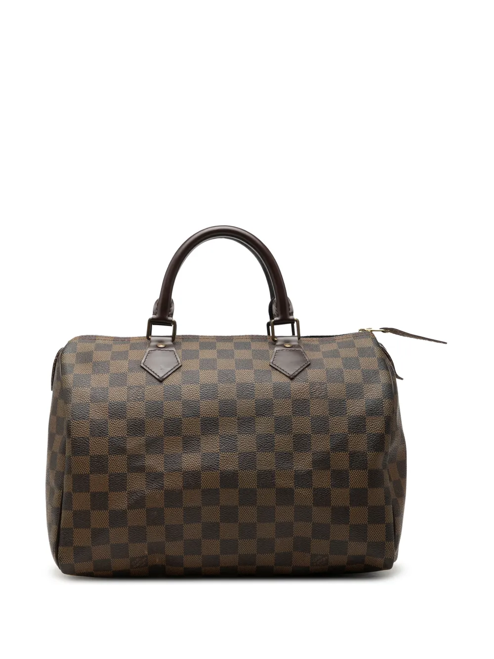 Louis Vuitton Pre-Owned 2009 Damier Ebene Speedy 30 boston bag - Braun