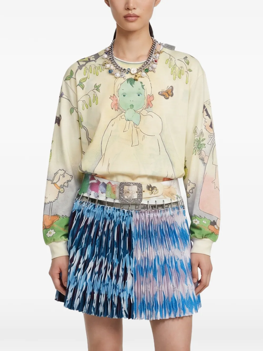 Chopova Lowena Woodland Baby oversized sweater - Nude