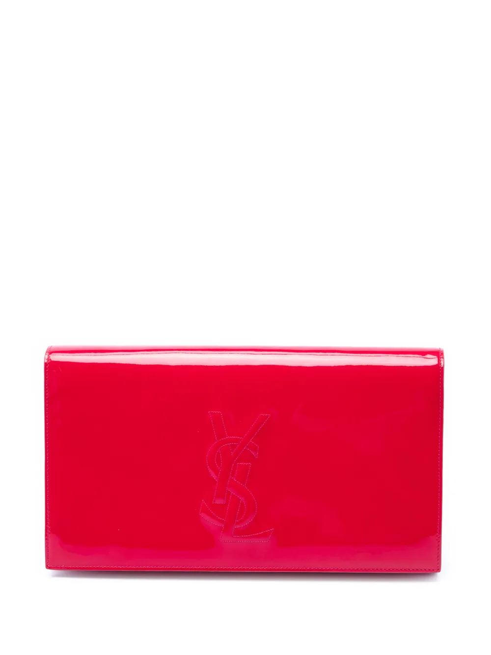 Saint Laurent Pre-Owned 2013 Large Patent Belle De Jour clutch bag - Rosa