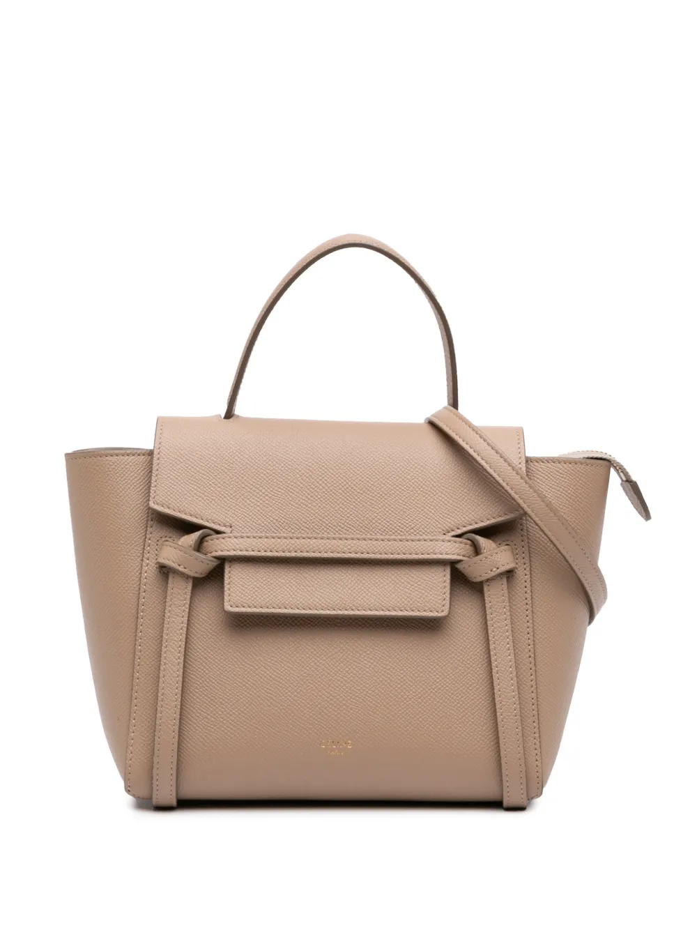 Celine Pre-Owned 2021 Nano Grained Calfskin Belt Bag satchel - Nude