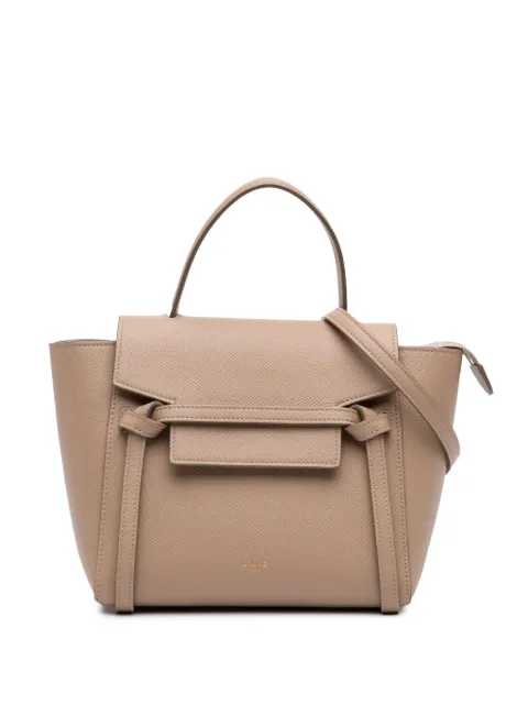 Celine Pre-Owned 2021 Nano Grained Calfskin Belt Bag satchel