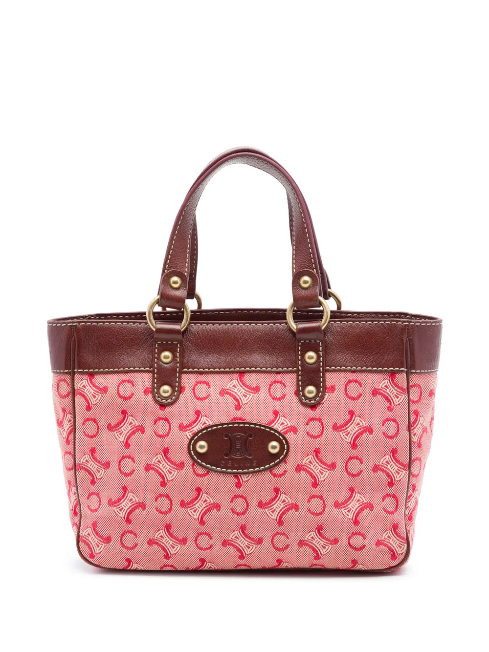 Celine Pre-Owned 2000 C Macadam Canvas handbag - Rosso
