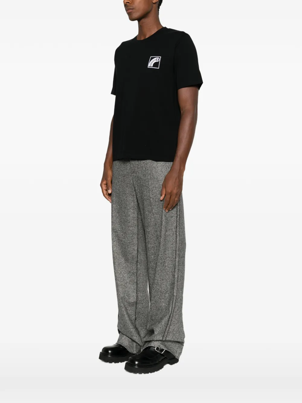 MM6 Maison Margiela T-shirt met logoprint Zwart