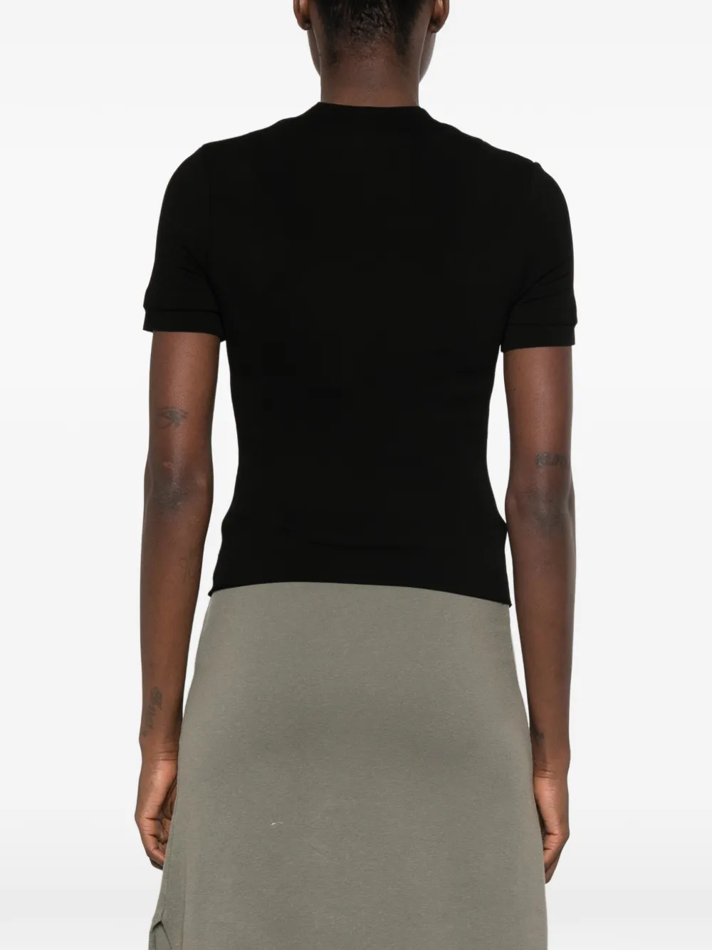 Maison Margiela T-shirt met ronde hals Zwart