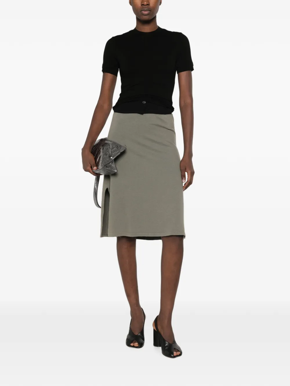 Maison Margiela T-shirt met ronde hals Zwart