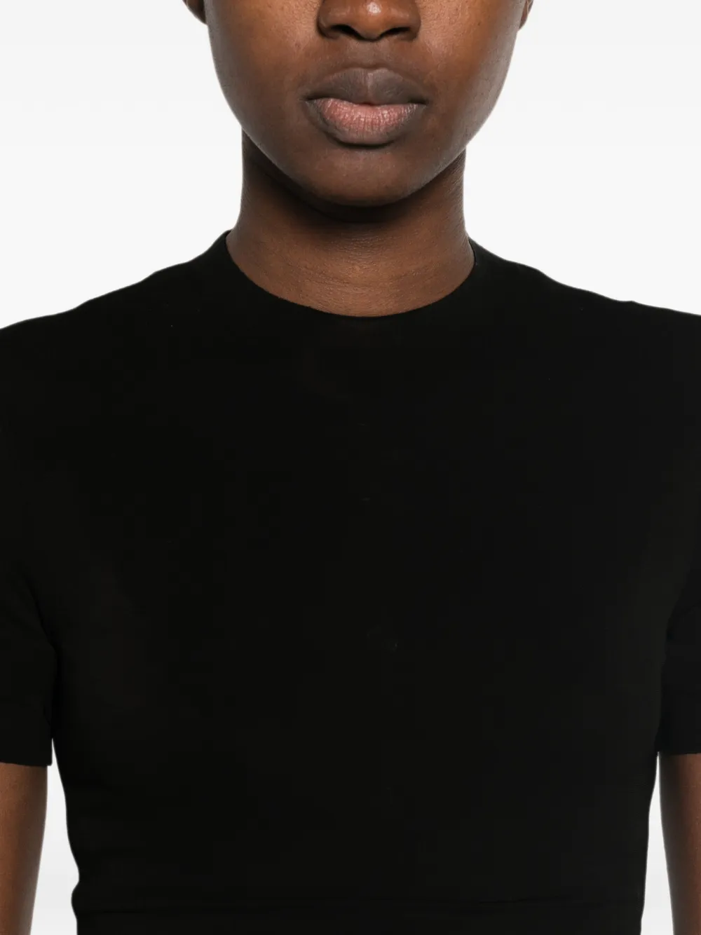 Maison Margiela T-shirt met ronde hals Zwart