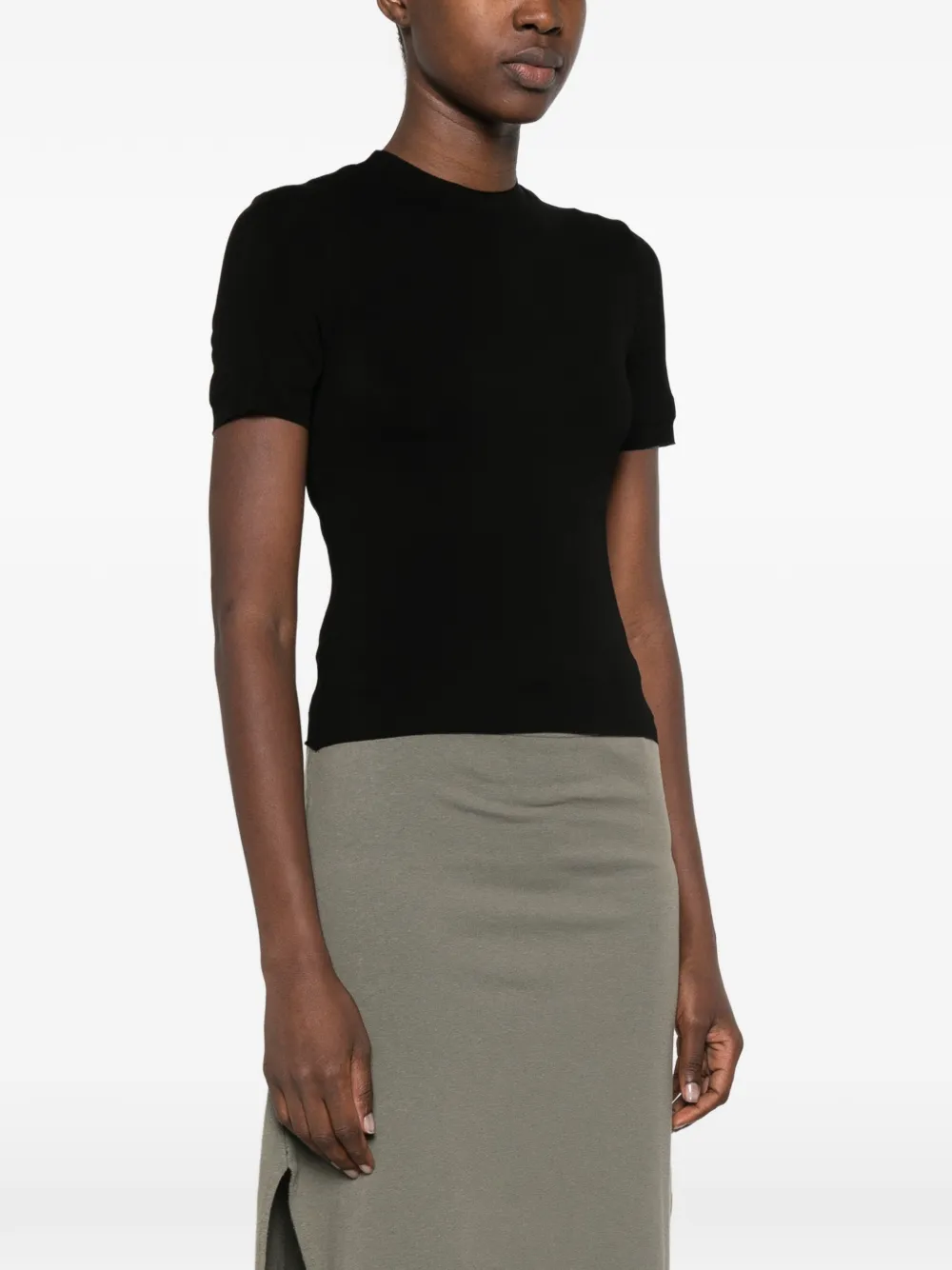 Maison Margiela T-shirt met ronde hals Zwart