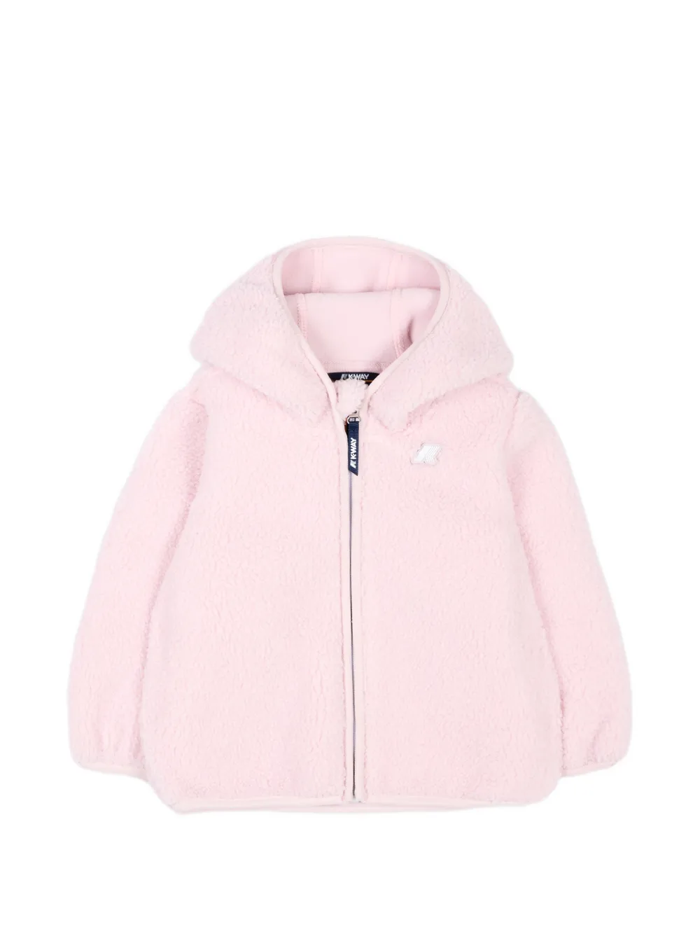K Way Kids E. Janne faux-fur hooded jacket - Rosa