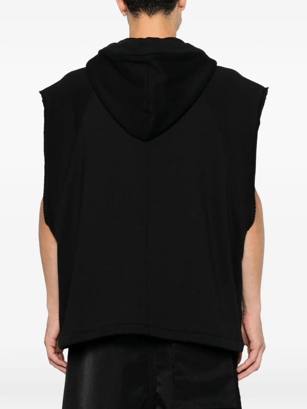 Thom Krom Mouwloze hoodie Zwart
