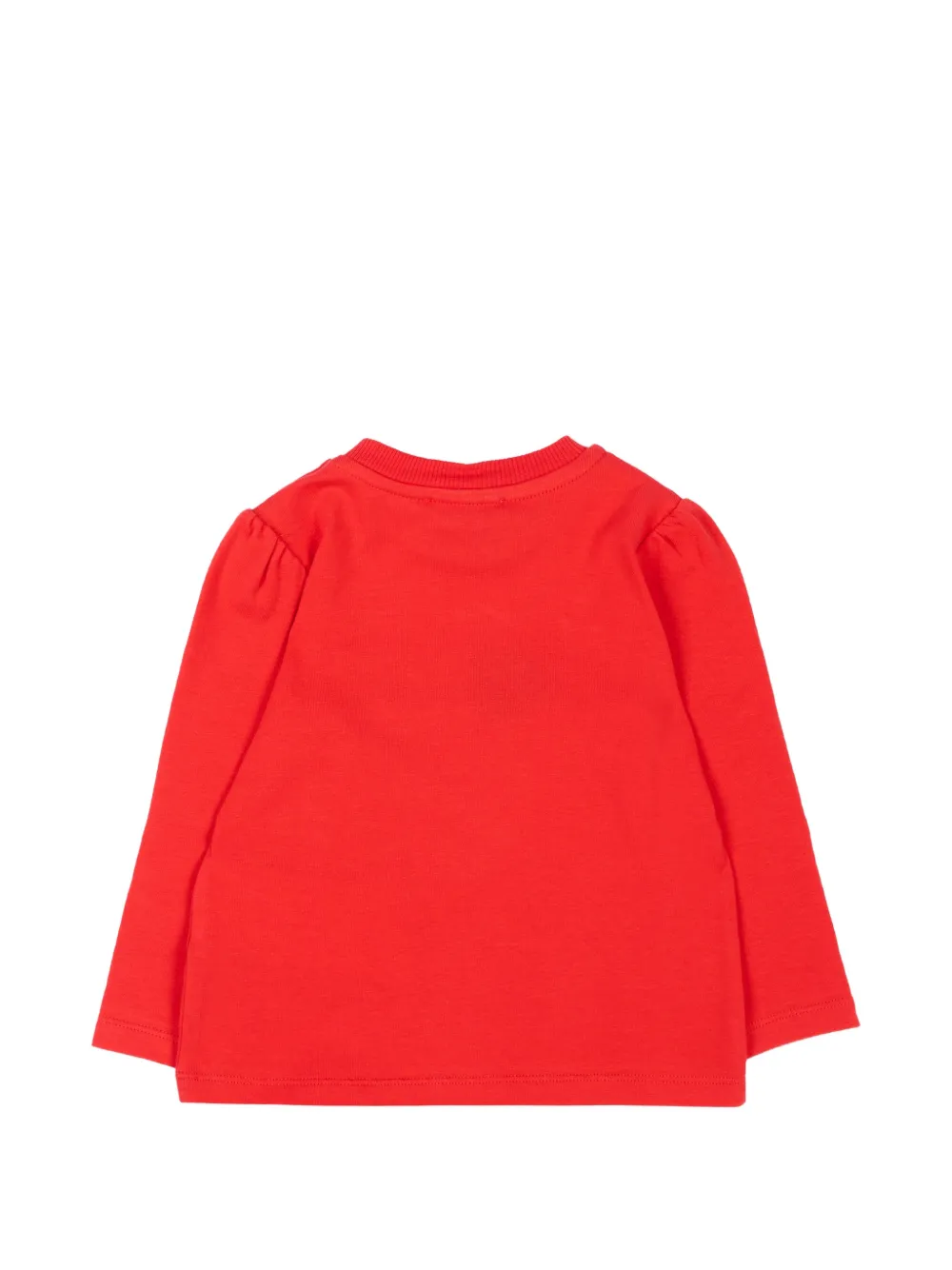 Moschino Kids T-shirt met logoprint Rood