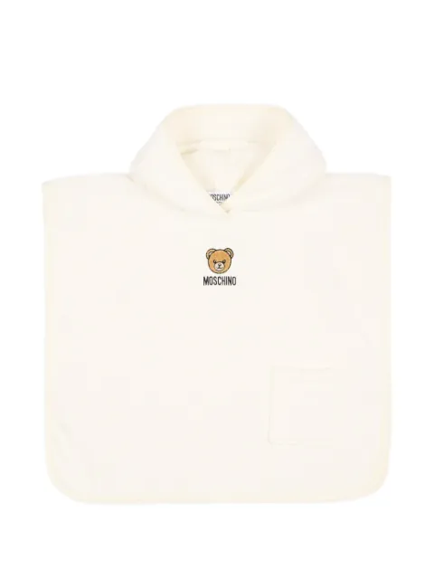 Moschino Kids Teddy Bear hooded bath towel