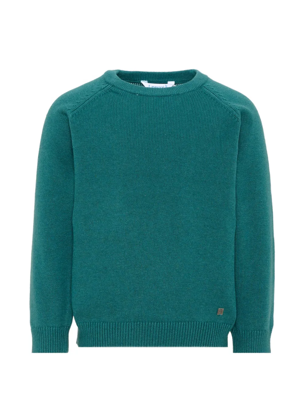 Mayoral raglan-sleeve crew-neck sweater - Verde
