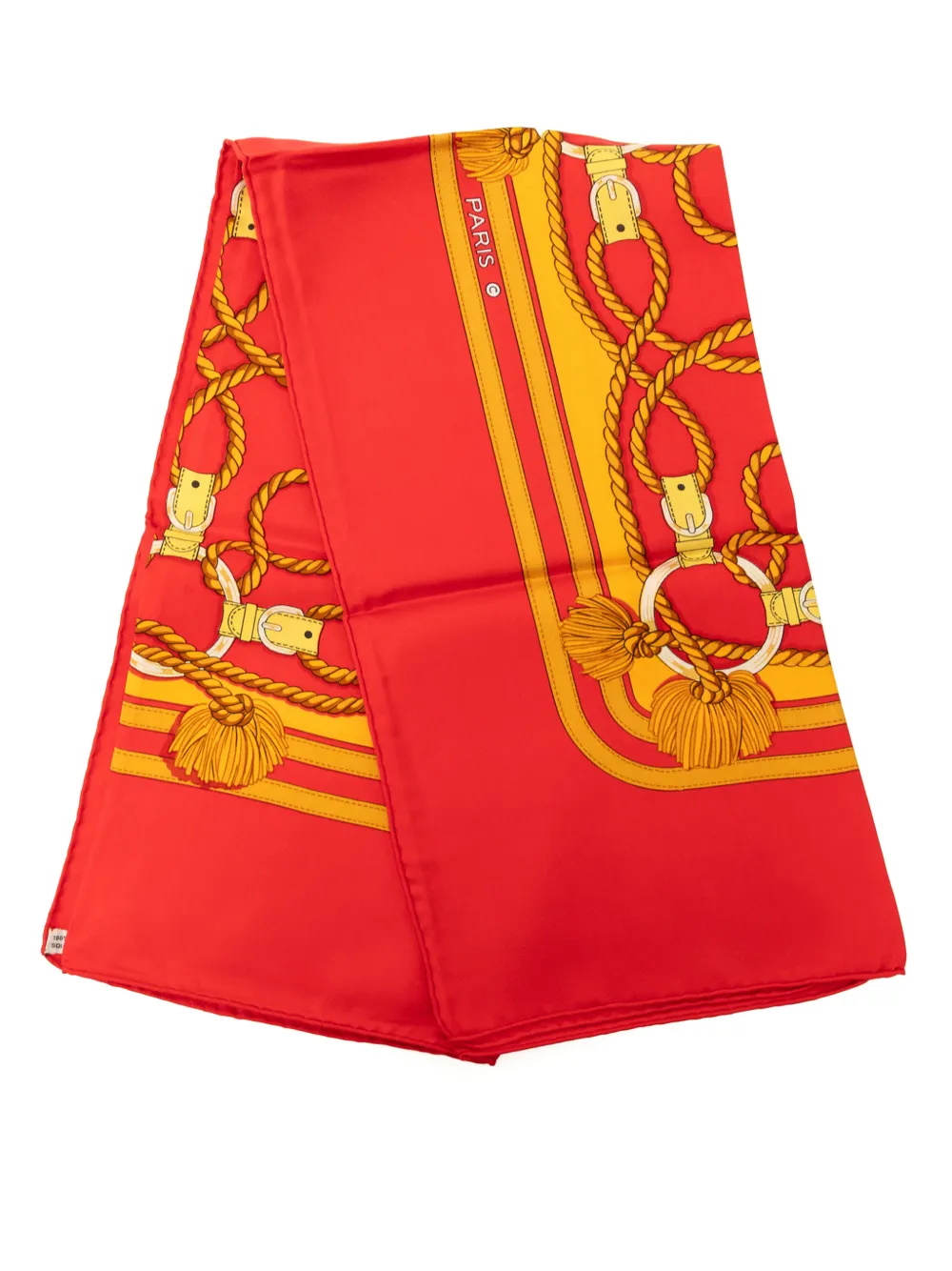 Hermès Pre-Owned 2000-2026 Cordelieres Silk Scarf scarves - Rot