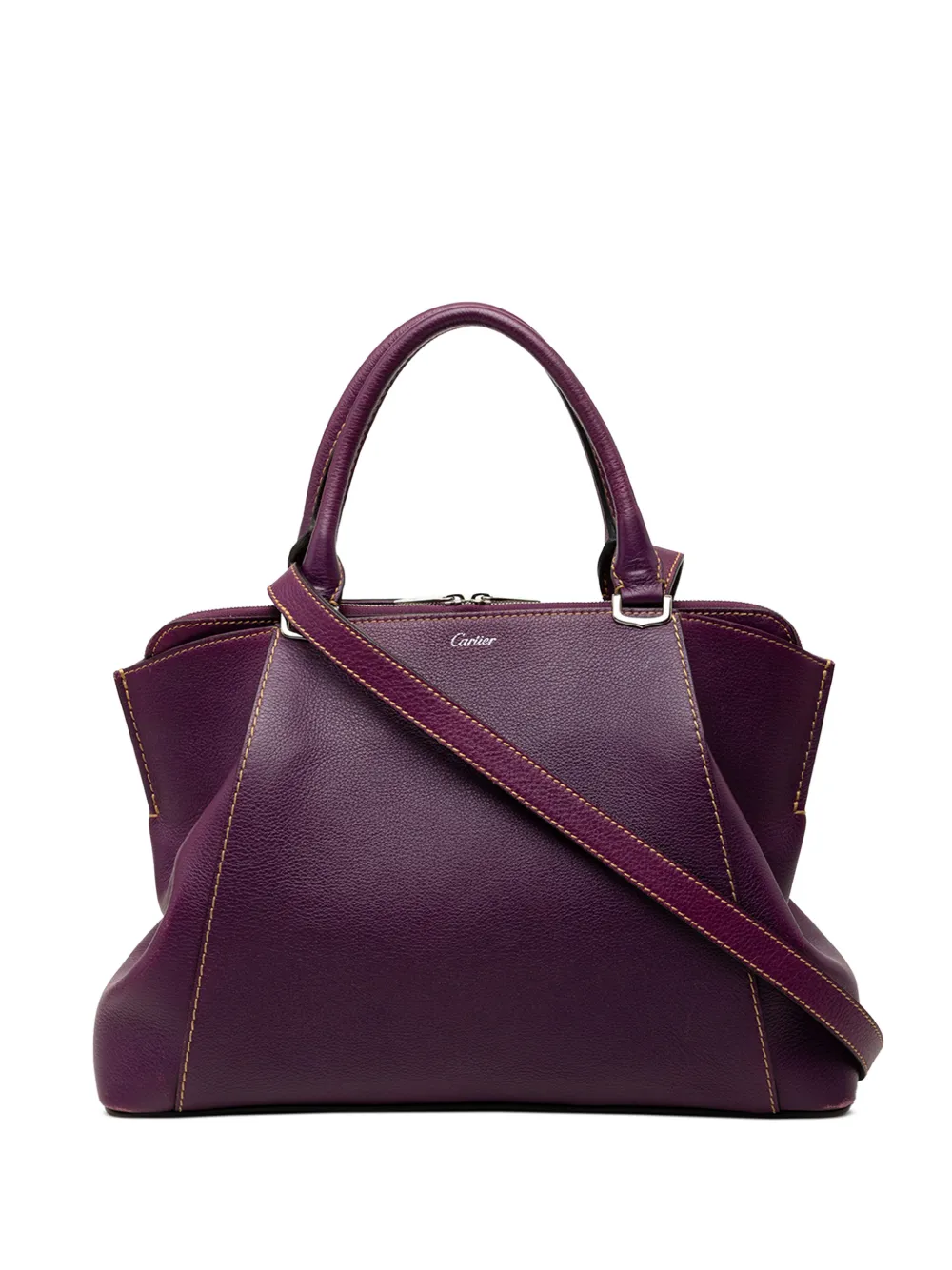 Cartier 2015 Small Leather C De Cartier satchel - Violett