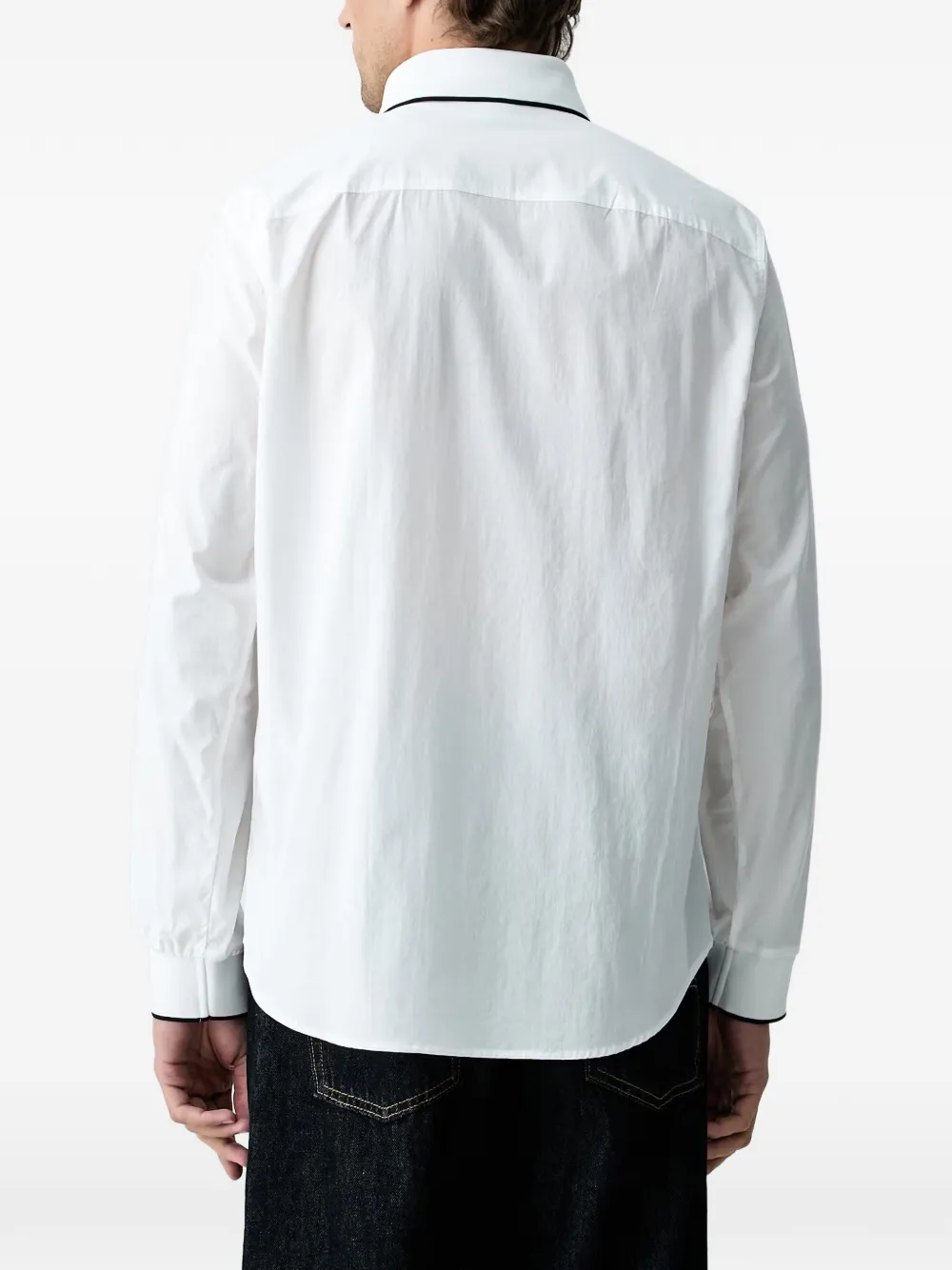 Armani Exchange T-shirt met contrasterende afwerking Wit