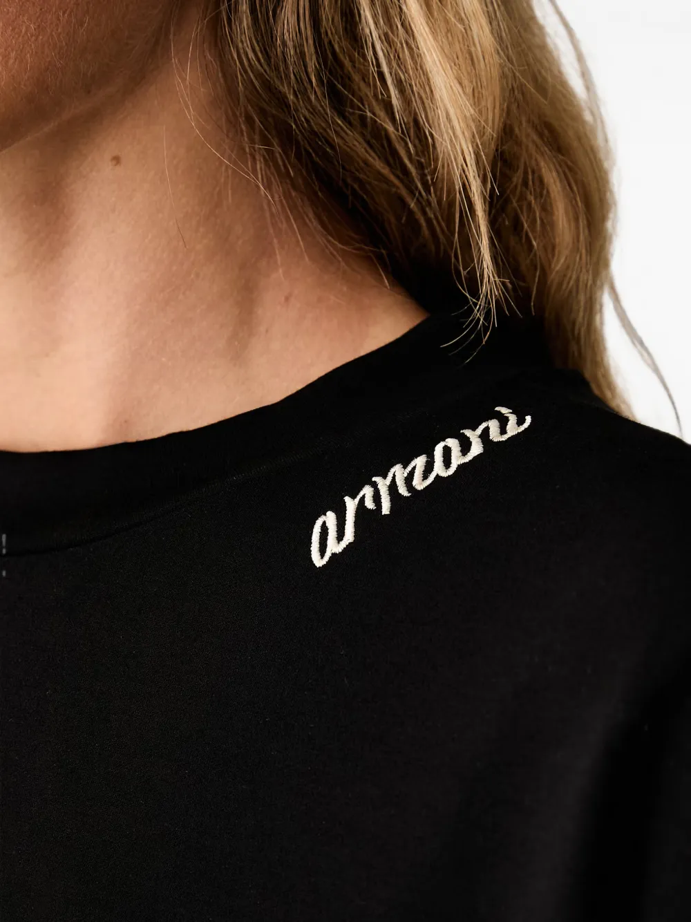 Armani Exchange Sweater met geborduurd logo Zwart