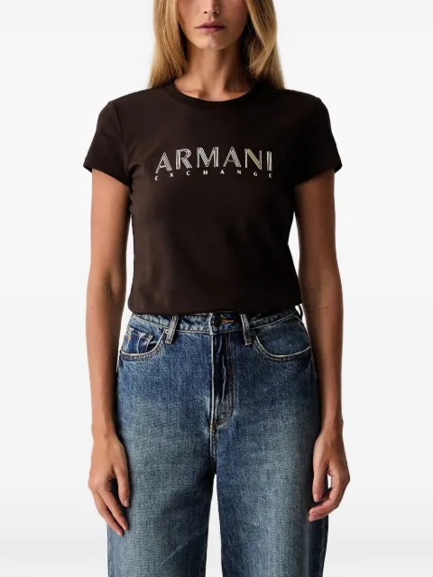 Armani Exchange logo-print short-sleeved T-shirt