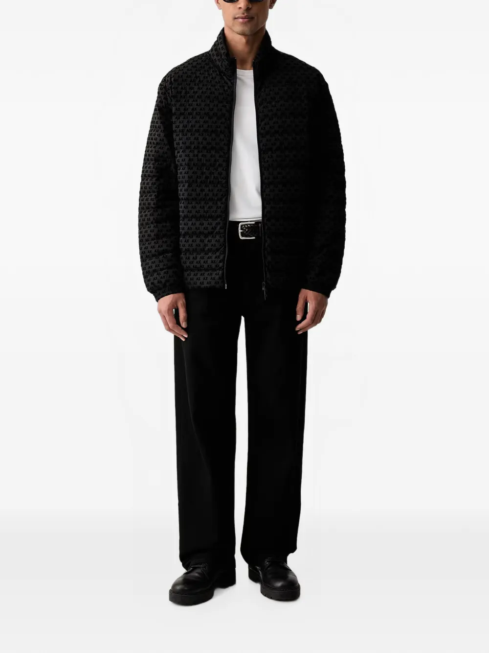 Armani Exchange Jack met logoprint Zwart