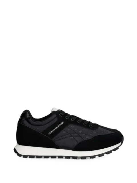 Armani Exchange monogram-print lace-up sneakers