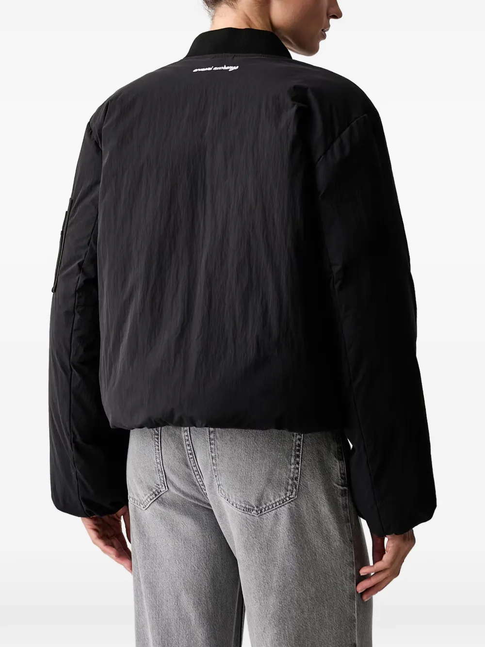 Armani Exchange Bomberjack met rits Zwart