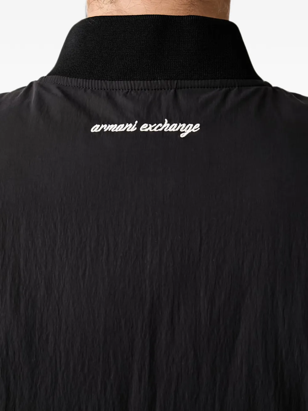 Armani Exchange Bomberjack met rits Zwart