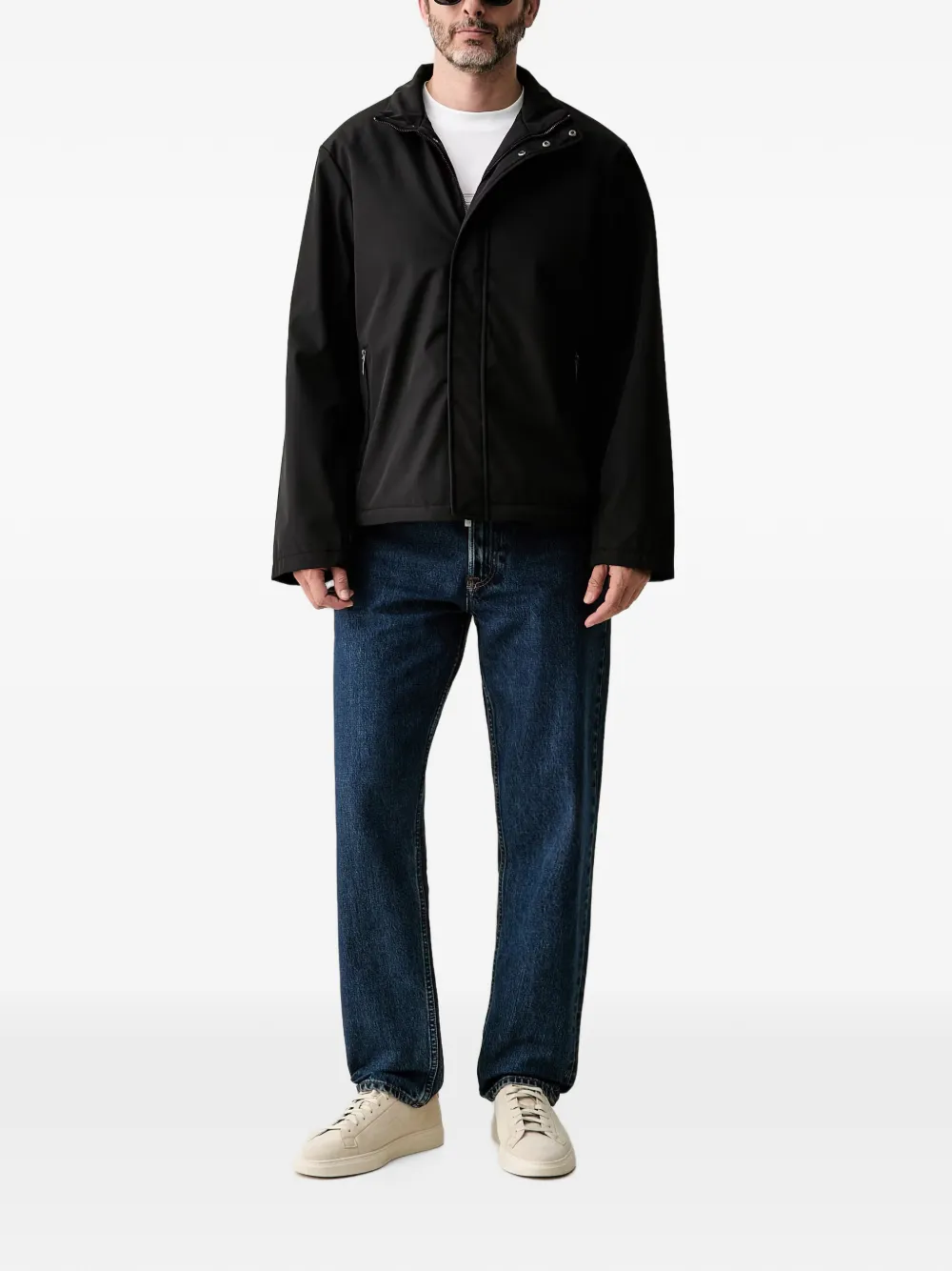 Armani Exchange Jack met hoge hals Zwart