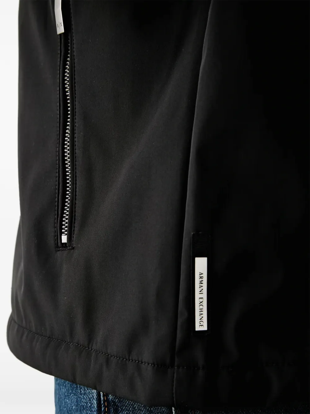 Armani Exchange Jack met hoge hals Zwart