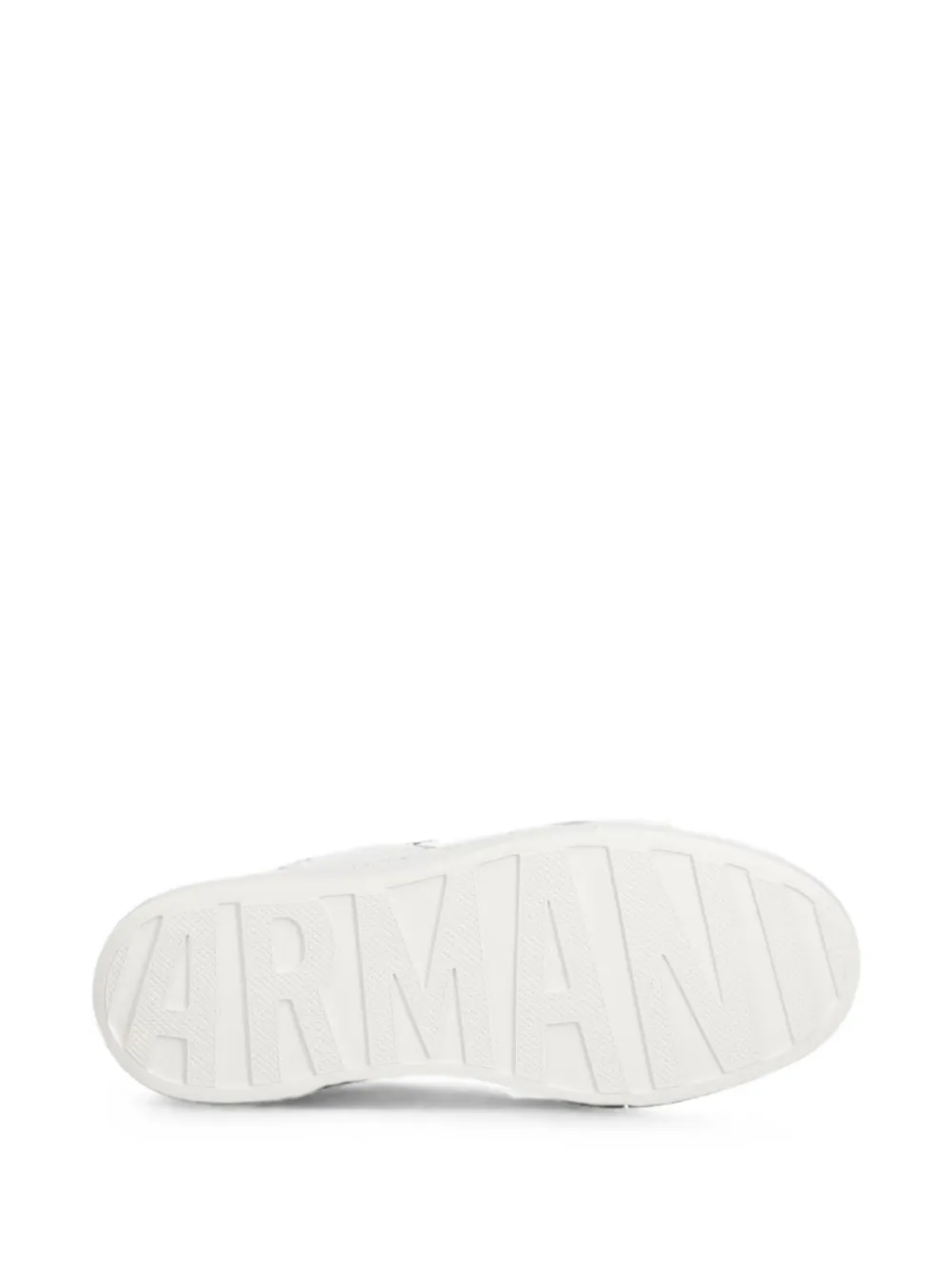 Armani Exchange logo-plaque platform sneakers Wit