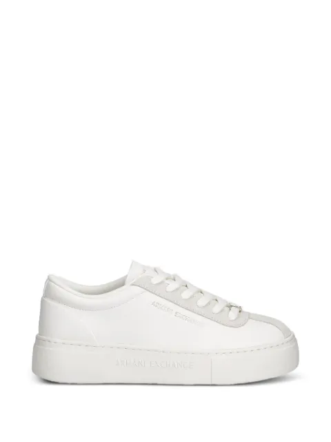 Armani Exchange logo-plaque platform sneakers