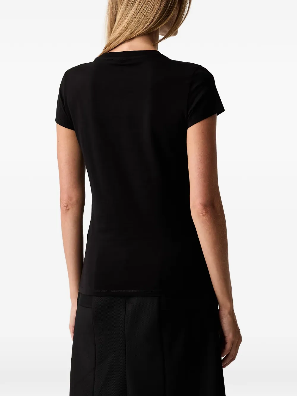 Armani Exchange Katoenen T-shirt Zwart