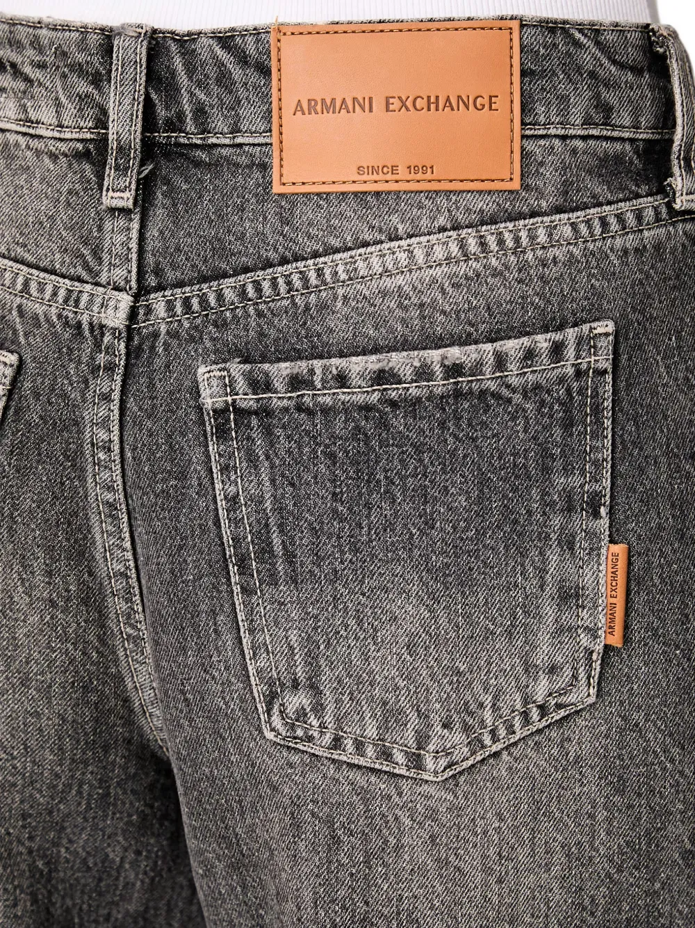 Armani Exchange Jeans met wijde pijpen Grijs