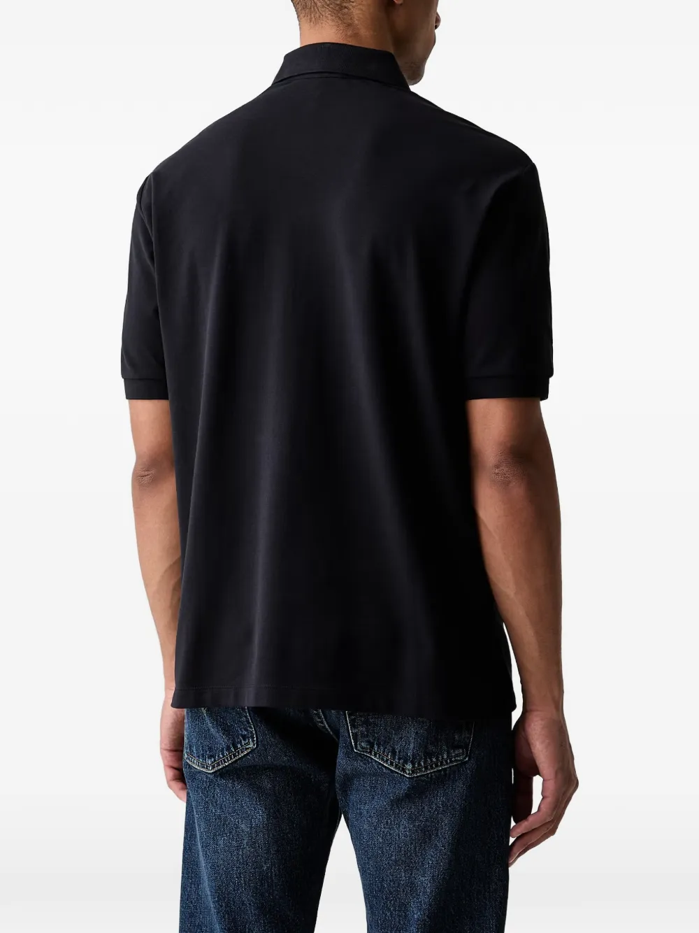 Armani Exchange Piqué poloshirt Zwart