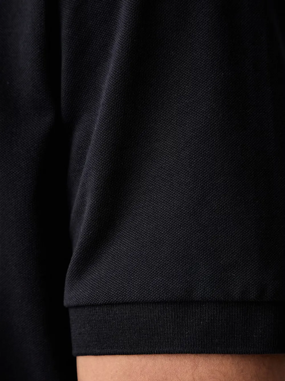 Armani Exchange Piqué poloshirt Zwart