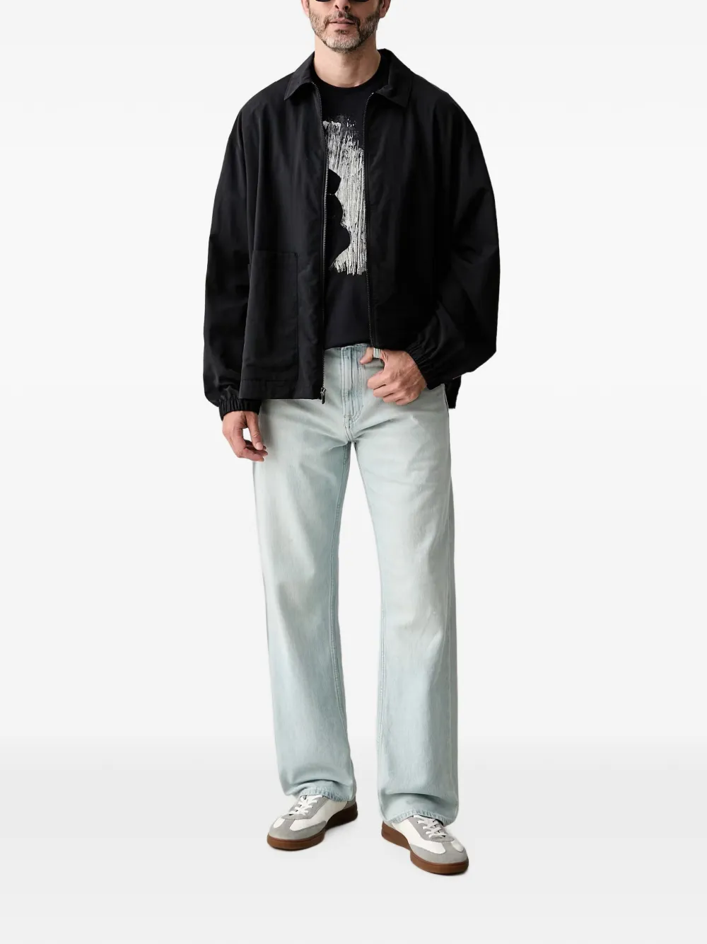 Armani Exchange T-shirt met bloemenprint Blauw
