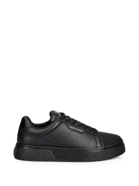 Armani Exchange baskets lacées à logo imprimé