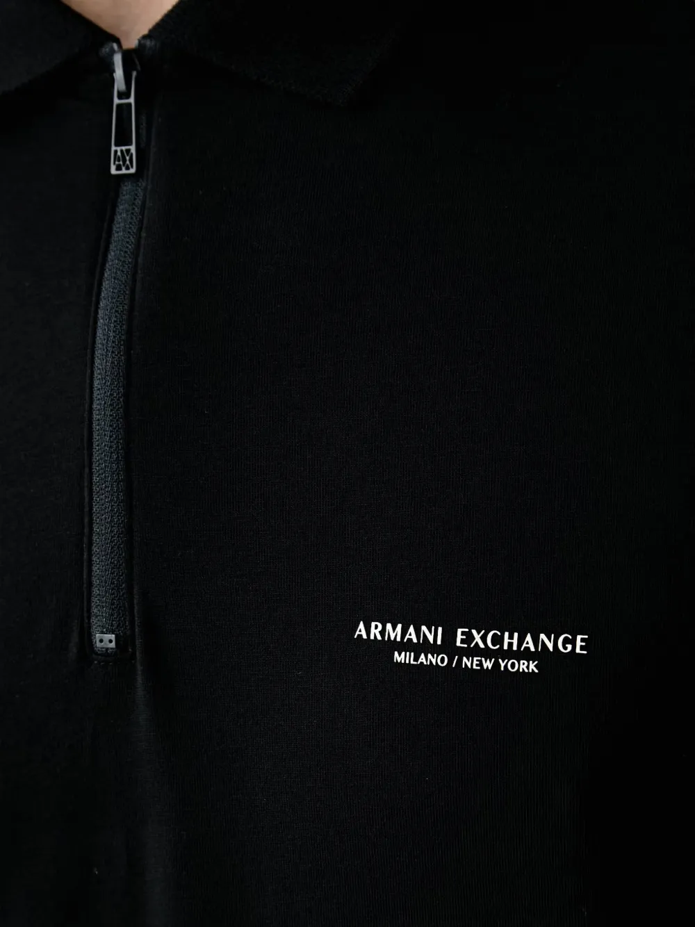 Armani Exchange Poloshirt met logoprint Zwart