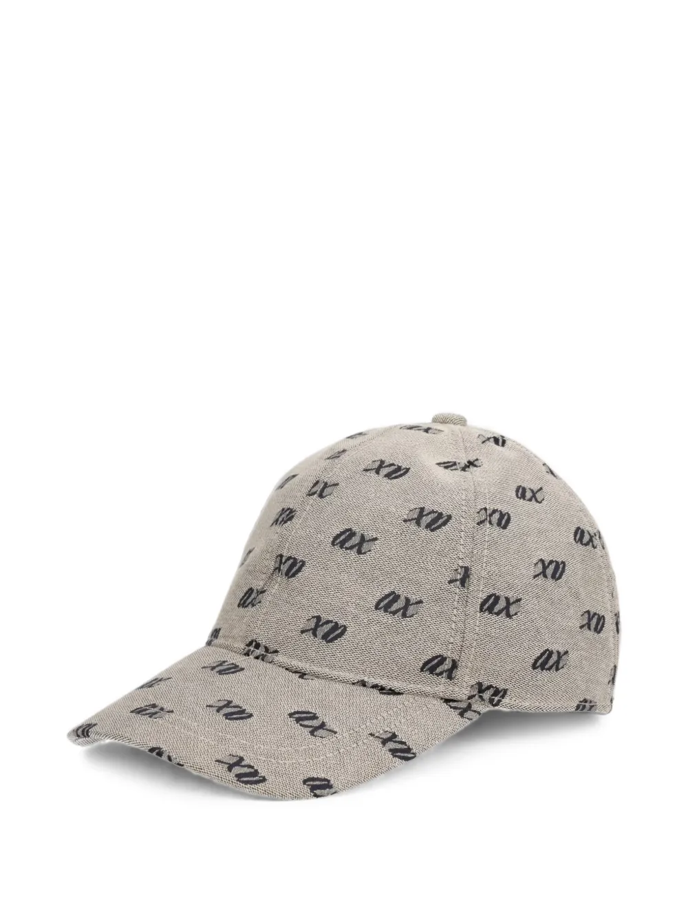Armani Exchange logo-pattern baseball cap - Toni neutri