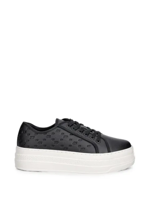 Armani Exchange tenis con logo en relieve y plataforma