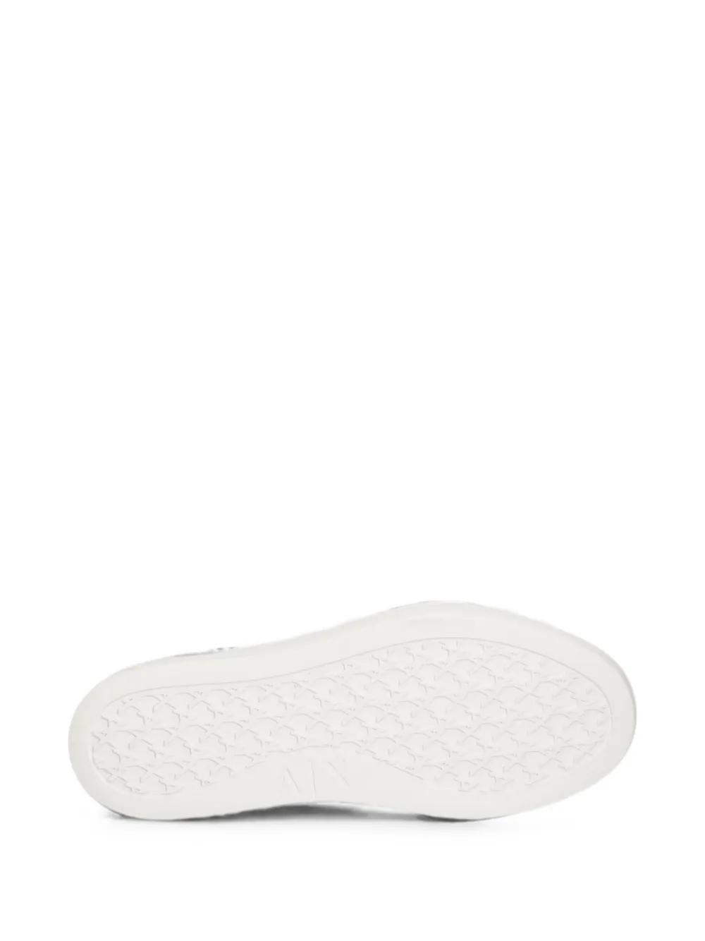 Armani Exchange logo-debossed platform sneakers Zwart
