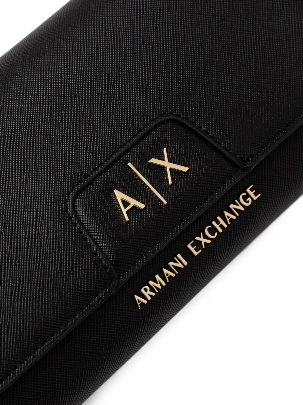 Armani Exchange Clutch met logoplakkaat Zwart