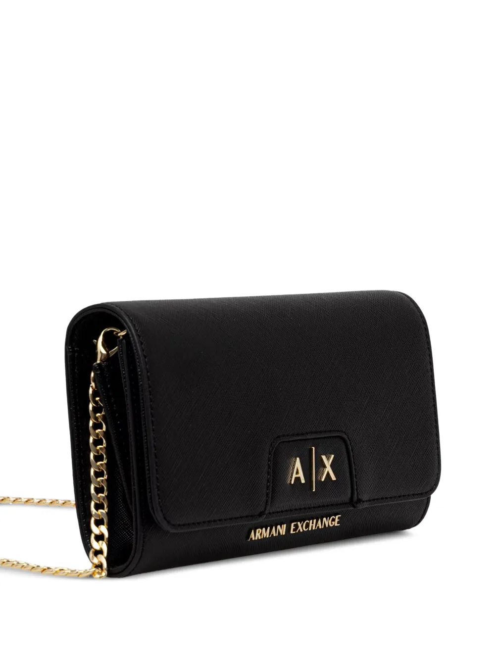 Armani Exchange Clutch met logoplakkaat Zwart
