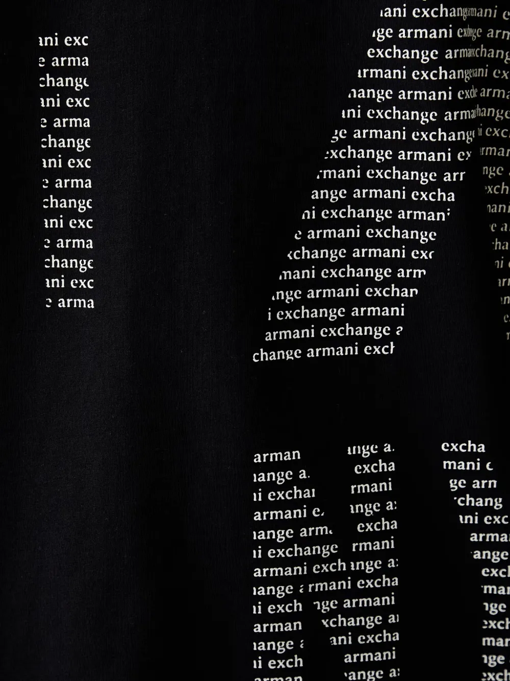 Armani Exchange T-shirt met logoprint Zwart