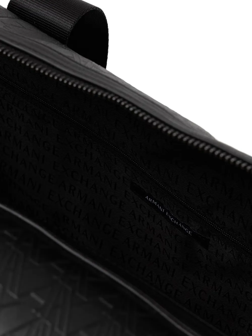 Armani Exchange Reistas met logo-reliëf Zwart