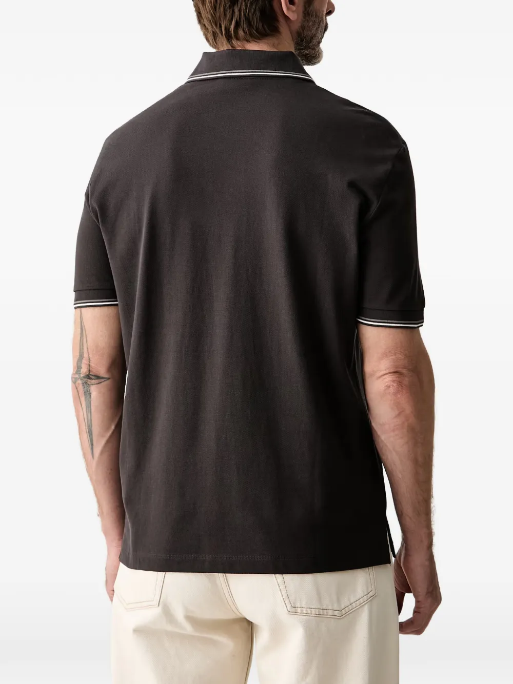 Armani Exchange Poloshirt met logo Bruin