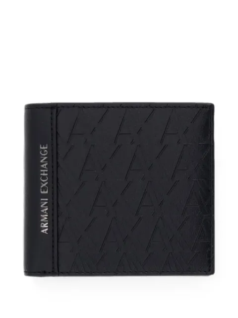 Armani Exchange monogram-embossed wallet