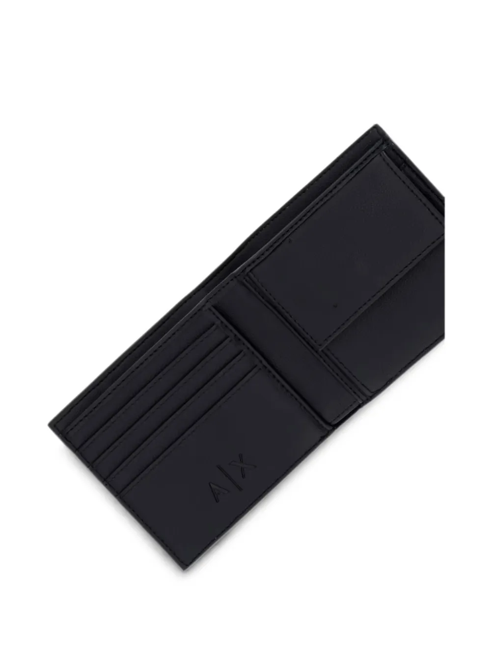 Armani Exchange Portemonnee met monogram-reliëf Zwart