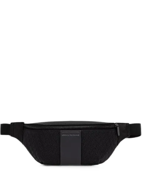 Armani Exchange monogram-patterned belt bag