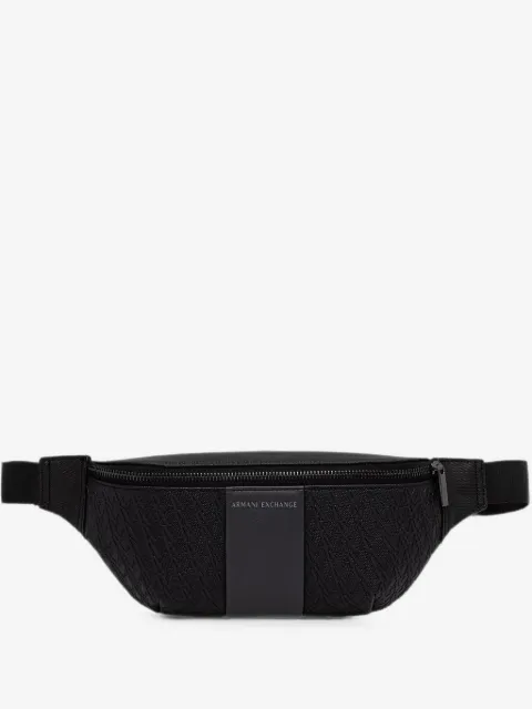 Armani Exchange riñonera con monograma
